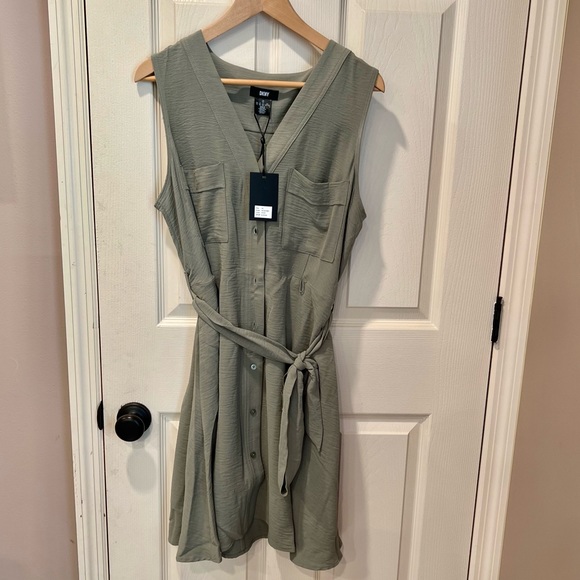 Dkny Dresses & Skirts - NEW DKNY womens Olive color dress size 14